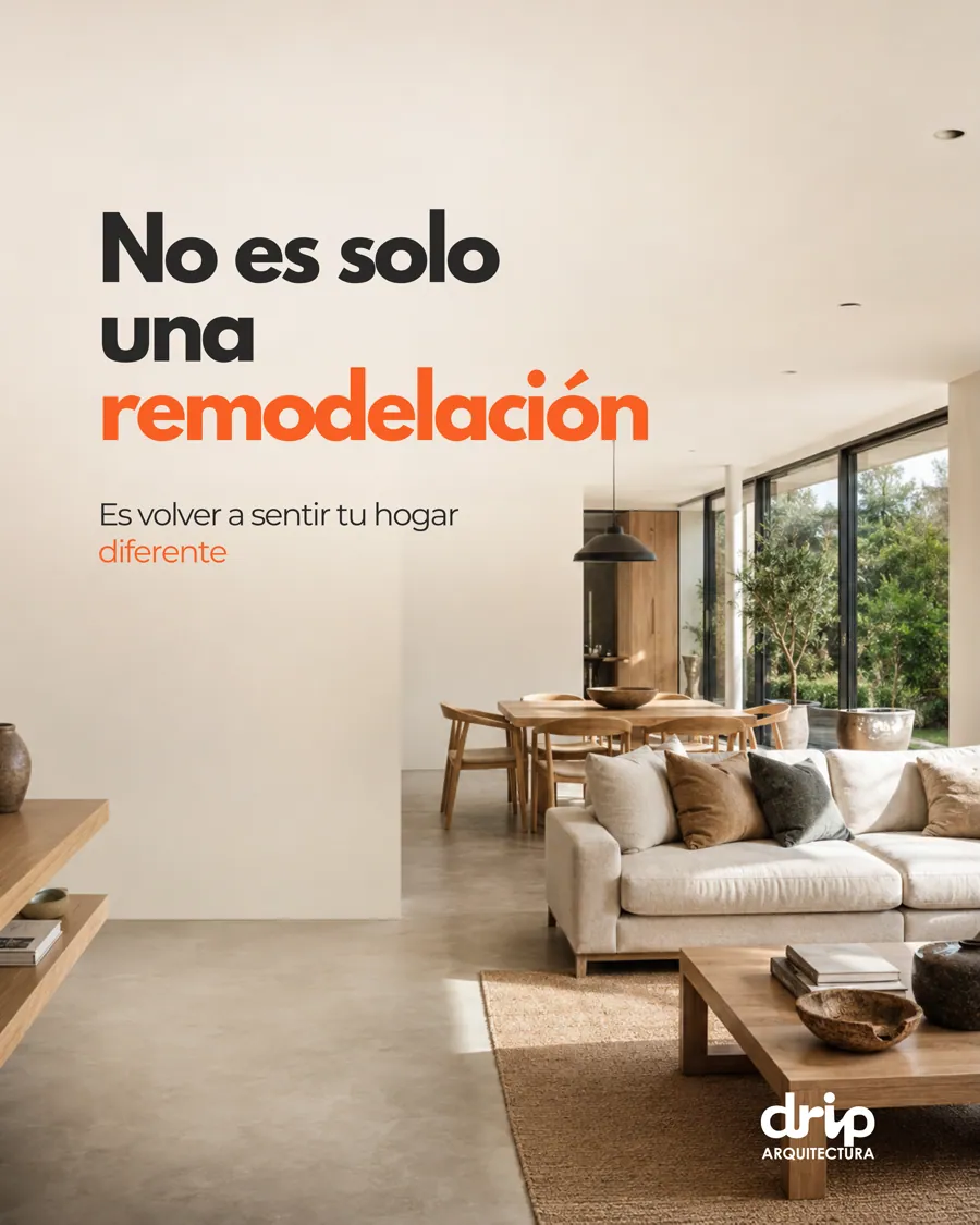 Pieza de contenido de Drip Arquitectura sobre remodelación