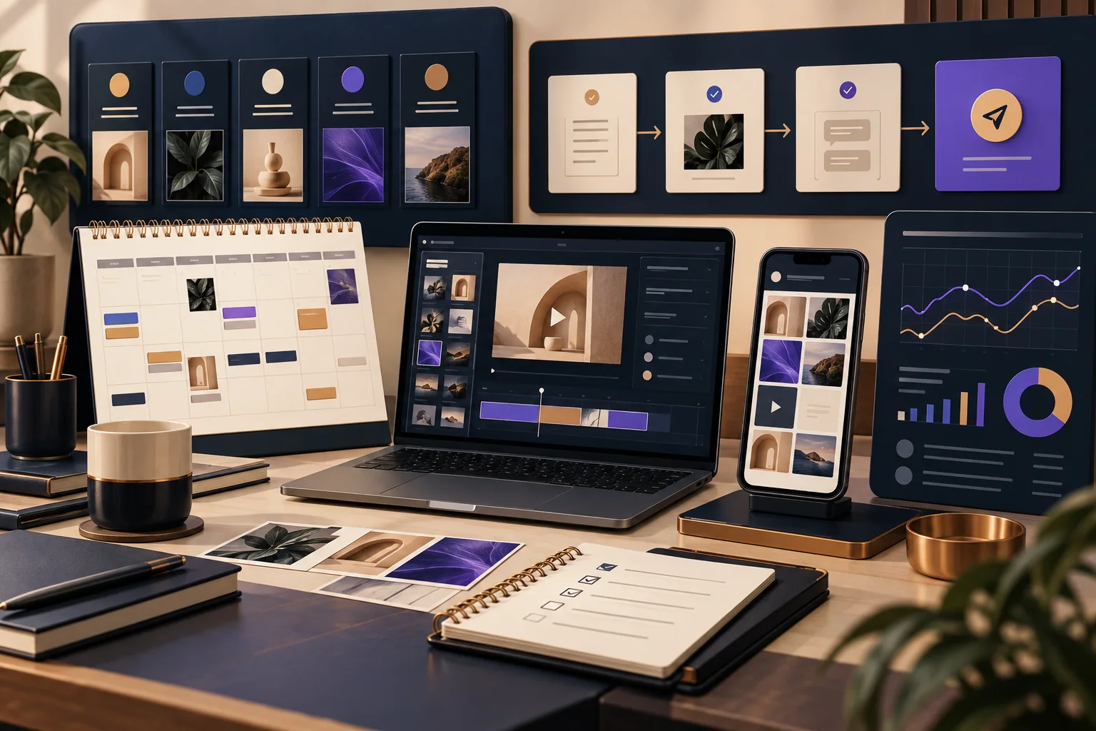 Sistema de planeación, producción, aprobación y medición de contenido para redes sociales